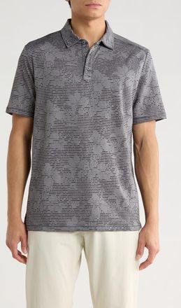 Tommy Bahama Costa Wave Twilight Canopy Seersucker Stripe IslandZone Polo in Night Cap at Nordstrom, Size Xx-Large