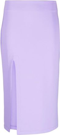 Viktor & Rolf high-waisted midi skirt - women - Cotton - S - Purple