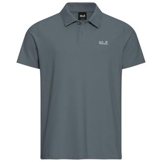 Jack Wolfskin Essential Polo Polo-Shirt f&uuml;r Herren | grau