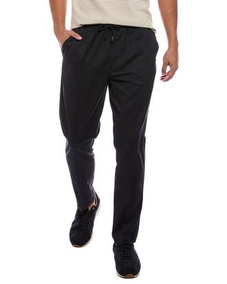Isaia The Drawcord Wool-Blend Pant