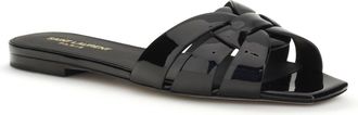 Saint Laurent Tribute Slide Sandals - Black