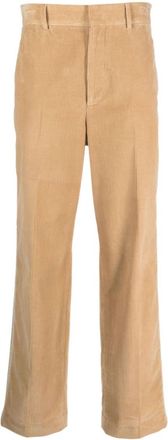 Palm Angels Beige Beige Straight-leg Pants