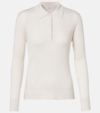Max Mara Gitano cashmere and silk polo sweater
