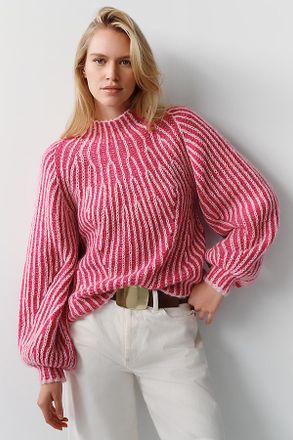 Maeve Wool Blend Mock Neck Sweater