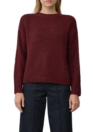 s.Oliver Strickpullover S.OLIVER, Damen, Gr. 36, schwarz merlot, Strick, Obermaterial: 60% Polyacryl, 22% Polyester, 10% Alpaka, 8% Polyamid, unifarben, relaxe