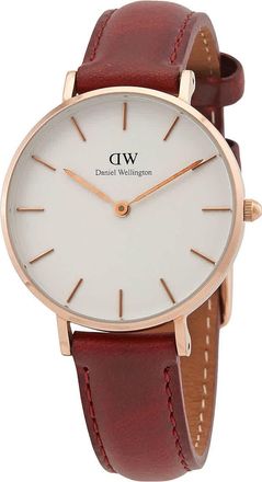 Daniel Wellington Suffolk Quartz White Dial Ladies Watch DW00100265