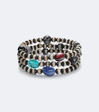 Ileana Makri Set of 3 beaded bracelets