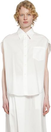 Marni Poplin Shirt with Cape Sleeves