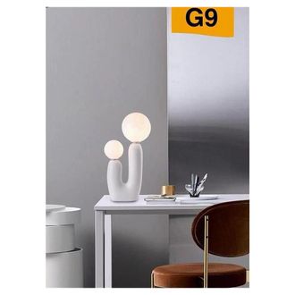 Trade Shop Trade Shop Traesio - Trade Shop - Lampada Led Por Tavolo Lume Alien Attacco 2xg9 Max 60w Ip20 Variaciones D14 - Blanco