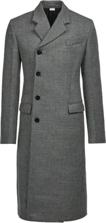 Ferragamo Double-Breasted Houndstooth Coat, Brand Size 46 ( US Size 36 )