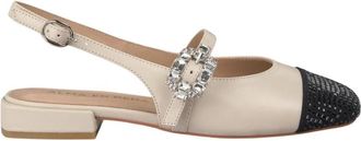 Alma En Pena Combi slingback schoen - Dames - Ballerinas - Beige - 39 EU - Schoenen