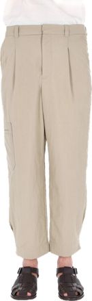 Maison Kitsun&eacute; Adjustable Hem Cropped Canvas Pants