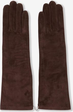 Agnelle Lange Handschuhe aus Wildleder Celia