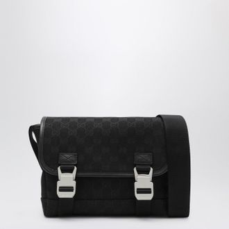 Gucci Small black GG fabric shoulder bag