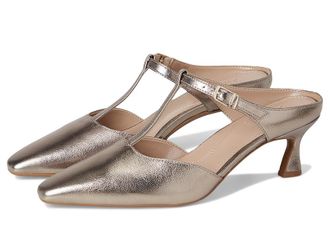 Naturalizer Gem Womens Clog Shoes Patina Pewter Leather : 8.5 W (C)