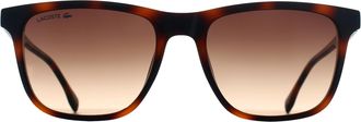 Lacoste Rectangle Mens Havana Brown Gradient L6041S - One Size