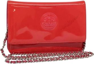 Chanel Pre-owned Clutches, female, Pink, Size: ONE SIZE Pre-owned Leather Clutch