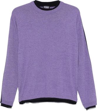 Gianfranco Ferre 2000s gelaagde trui - Paars