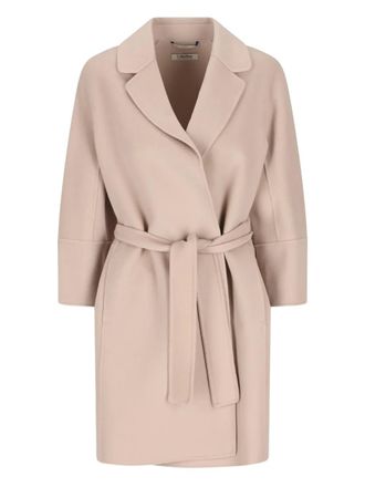 Max Mara belted coat - women - Virgin Wool - 40 - Neutrals