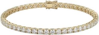 The M Jewelers NY The Thin Essential Cubic Zirconia Tennis Bracelet in Gold at Nordstrom
