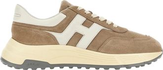 Hogan Hyperlight Allacciato H Sneakers in Beige