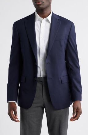 Hart Schaffner Marx Basic Streck Wool Blazer in Navy at Nordstrom, Size 44 Long
