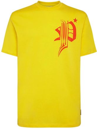 Philipp Plein T-Shirt Ronde Hals Skull - Heren - T-shirts - Geel - S - Katoen - Tops