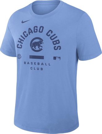 Nike Chicago Cubs Authentic Collection Early Work Nike Mens Dri-FIT MLB T-Shirt in Blue | 034J4EYEJ-HXK