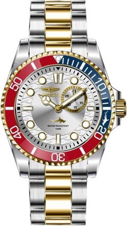 Invicta Pro Diver 49273 Heren Horloge - Quartz Uurwerk - Roestvrij Staal met zilveren Wijzerplaat - 43mm
