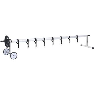 vidaXL Rullo di Copertura per Piscina con Base in Acciaio Inox - Vidaxl