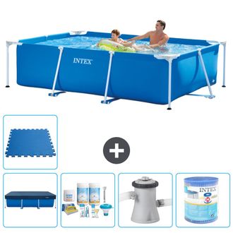 Intex Piscina Con Estructura Rectangular - 260x160x65 Cm - 7-piezas S40071