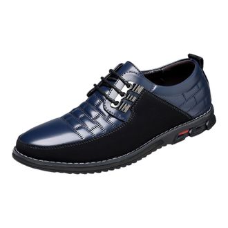 Generic Oxford Shoes for Men Size 5 Formal Business Shoe Lace-Up Derby Oxford Shoes Comfortable School Shoes Business Oxford Shoes Slip-On Fashion Wedding Sho
