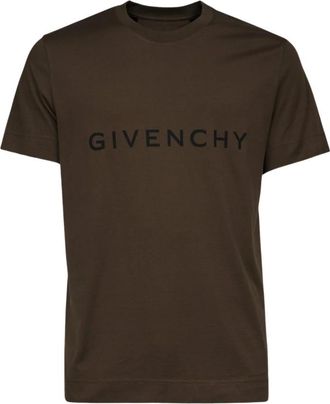 Givenchy Slim Fit T-shirt - Heren - T-shirts - Bruin - M - Katoen - Tops