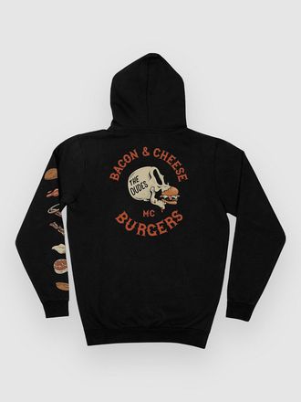 THE DUDES Bacon & Cheese Classic Premium Hoodie schwarz
