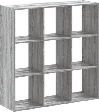 vidaXL Vidaxl - Estantería madera de ingeniería gris Sonoma 102x32x102 cm