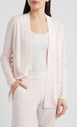 Anne Klein Malibu Open Front Cardigan in Soft Blossom at Nordstrom, Size Medium