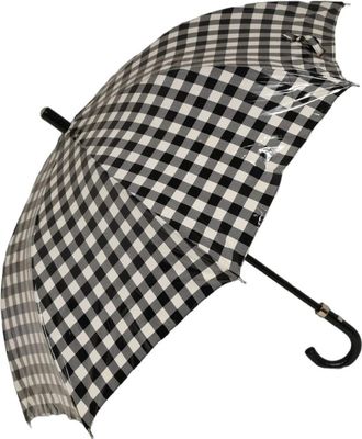 Dolce & Gabbana Gingham Check Katoenen Paraplu met Lange Steel - unisex - Paraplus - Veelkleurig - ONE Size - Katoen - Accessoires
