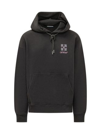 Off-white Black Logo Relaxed Hoodie