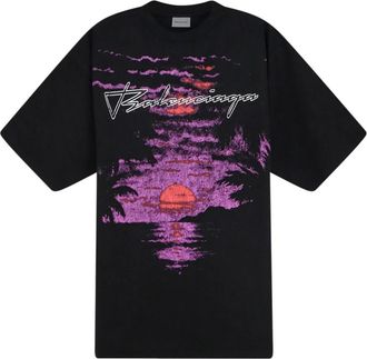 Balenciaga Tops, Dames, Zwart, XS, Katoen, Dream Medium Fit T-shirt