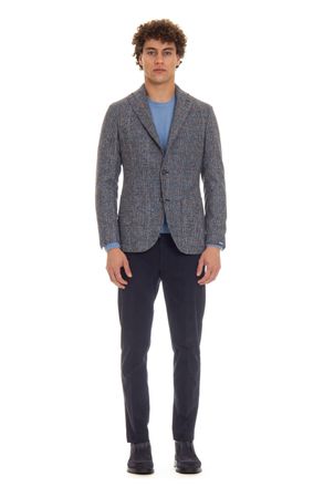 Barba Prince of Wales Alpaca-Wool Jacket