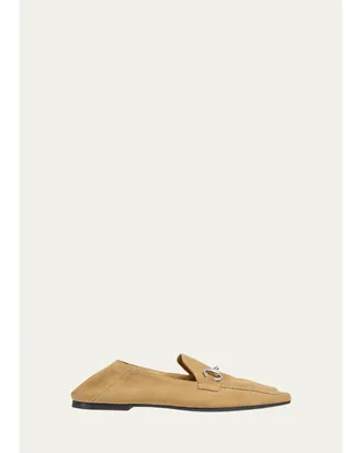 Gucci Jordaan Soft Suede Loafers with Horsebit