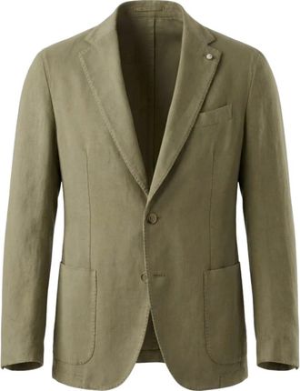 L.B.M. 1911 Geverfde Blazer - Heren - Blazers - Groen - M - Jassen