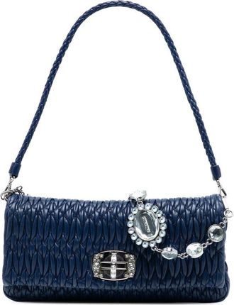 Miu Miu Pre-owned Miu Miu Matelasse Nappa Crystal Chain Satchel Ladies 6YV4E2B8C8KJEORK