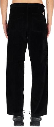 Moncler Ribbed Cotton Trousers - Black