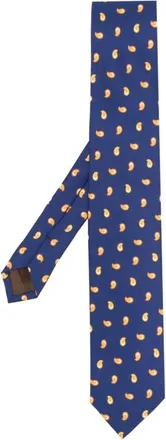 Churchs Accessoires, Heren, Veelkleurig, ONE Size, Paisley Zijden Stropdas