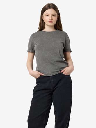 Noisy May Kurzarmshirt NOISY MAY NMBRANDY WASHED S/S TOP JRS NOOS, Damen, Gr. XL, grau (charcoal gray detail:washed), Jersey, Obermaterial: 100% Baumwolle, used