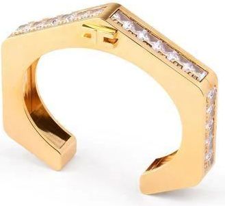 Elisabetta Franchi Accessoires, Dames, Geel, ONE Size, Armband met Strass-steentjes