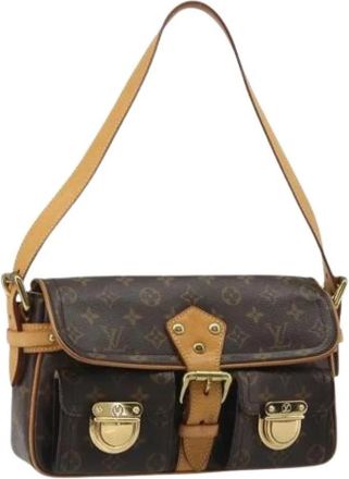 Louis Vuitton Pre-owned Monogram Schoudertas - Dames - Vintage Schoudertas - Bruin - ONE Size - Leer - Vintage