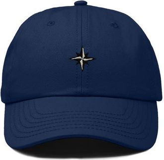 Dalix Starpoint Dad Cap in Navy Blue at Nordstrom