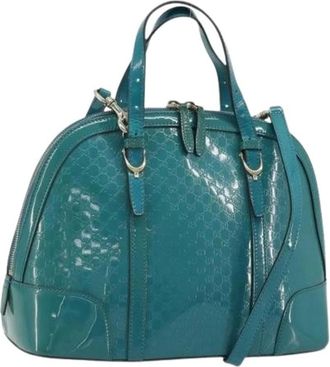 Gucci Pre-owned Handbags, female, Blue, Size: ONE SIZE Pre-owned Vintage Hand Bag